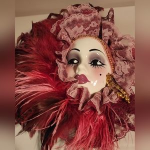"Unique Creations." Elegant lady decorative wall mask.